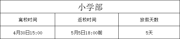 放假通知 | 邵陽廣益學校五一勞動節(jié)放假通知